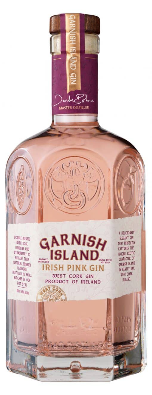 GARNISH ISLAND PINK 46% Irish Gin, West Cork Distillers