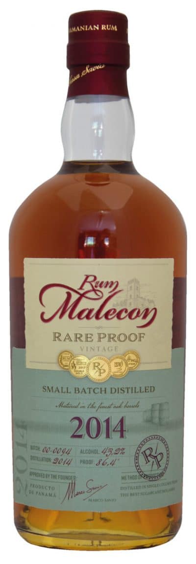 MALECON RAREPROOF VINTAGE 2014 43,2% Savio s.r.l. Rum