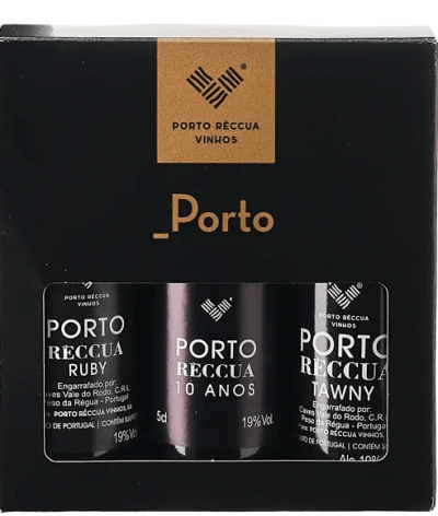 Porto Réccua - Reserva gaveæske 3X5cl (Tawny Reserva, Ruby Reserva og 10 YO Tawny)